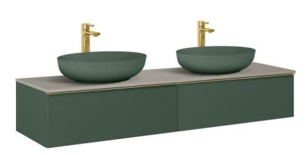 Arezzo design Monterey 160 alsószekrény két fiókkal, matt zöld AR-169475