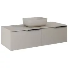   Arezzo design Monterey Glass 120 alsószekrény két fiókkal, beige AR-169482