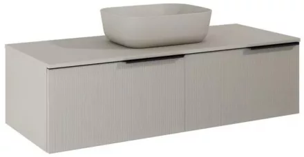Arezzo design Monterey Glass 120 alsószekrény két fiókkal, beige AR-169482