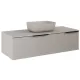 Arezzo design Monterey Glass 120 alsószekrény két fiókkal, beige AR-169482