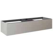   Arezzo design Monterey Glass 160 alsószekrény két fiókkal, matt beige AR-169483