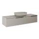 Arezzo design Monterey Glass 160 alsószekrény két fiókkal, matt beige AR-169483
