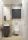 Arezzo design univerzális fali felsőszekrény 40x21x80 cm 1 ajtóval, magasfényű antracit AR-169665