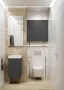 Arezzo design univerzális fali felsőszekrény 40x21x80 cm 1 ajtóval, magasfényű antracit AR-169665