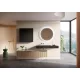 Arezzo design univerzális fali felsőszekrény 40x21x80 cm 1 ajtóval, matt fekete AR-169668