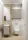 Arezzo design univerzális fali felsőszekrény 40x21x80 cm 1 ajtóval, matt beige AR-169671