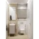 Arezzo design univerzális fali felsőszekrény 40x21x80 cm 1 ajtóval, matt beige AR-169671