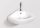 Arezzo design Norman fali porcelán sarok kézmosó 46x32 cm csaplyukkal és túlfolyóval, fényes fehér AR-184A