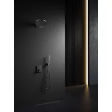   Arezzo design Elegant Falsík alatti zuhanyszett falon belüli egységgel, gun metál AR-2095GM