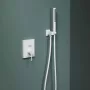 Arezzo design Elegant Falsík alatti zuhanyszett falon belüli egységgel, matt fehér AR-2095MW