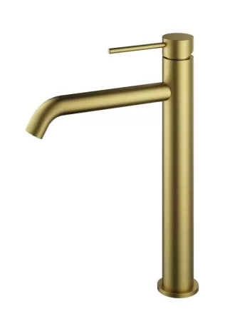 Arezzo design Nova magasított egykaros álló mosdó csaptelep, szálcsiszolt arany AR-2102BG