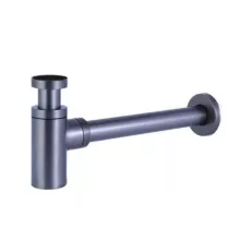 Arezzo design Round mosdószifon, gun metal AR-220GM