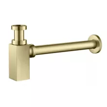   Arezzo design Square mosdó szifon, szálcsiszolt arany AR-244G