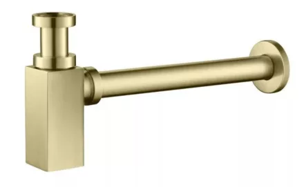 Arezzo design Square mosdó szifon, szálcsiszolt arany AR-244G