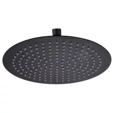   Arezzo design Slim Round kerek esőztető, matt fekete AR-3002MB