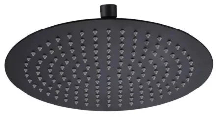Arezzo design Slim Round kerek esőztető, matt fekete AR-3002MB