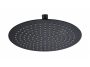 Arezzo design Slim Round kerek esőztető, matt fekete AR-3002MB
