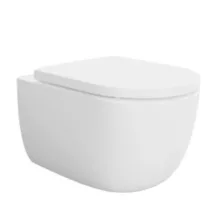 Arezzo design Oregon perem nélküli fali porcelán WC 54x36 cm, fehér kivitelben