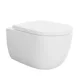 Arezzo design Oregon perem nélküli fali porcelán WC 54x36 cm, fehér kivitelben