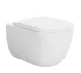 Arezzo design Oregon perem nélküli fali porcelán WC 54x36 cm, fehér kivitelben