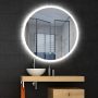 Arezzo design LED okos tükör 100 cm beépített órával és hőmérővel, párátlanító funkcióval AR-3054