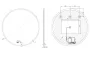 Arezzo design LED okos tükör 100 cm beépített órával és hőmérővel, párátlanító funkcióval AR-3054