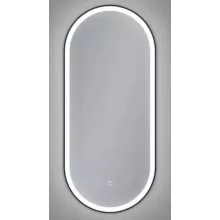   Arezzo design okos tükör LED világítással 40x90 cm, matt fekete kerettel AR-3056BL