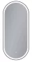 Arezzo design okos tükör LED világítással 40x90 cm, matt fekete kerettel AR-3056BL