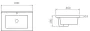 Arezzo design Medford beépíthető mosdó 60x46 AR-3060C