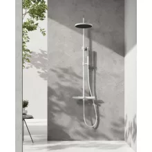   Arezzo design Elegant 3 funkciós termosztatikus zuhanyrendszer, matt fehér AR-3095MW