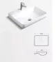 Arezzo design Houston beépíthető mosdótál AR-319