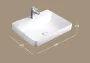 Arezzo design Houston beépíthető mosdótál AR-319