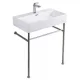 Arezzo design Tampa mosdótál fémlábbal - lefolyó, fehér AR-382W