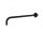 Arezzo design Round kerek zuhanykar 40 cm, fekete AR-4000MB