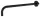 Arezzo design Round kerek zuhanykar 40 cm, fekete AR-4000MB