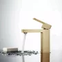 Arezzo design Cubefield egykaros mosdócsaptelep, szálcsiszolt arany AR-4401G