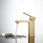 Arezzo design Cubefield egykaros mosdócsaptelep, szálcsiszolt arany AR-4401G