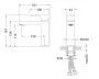Arezzo design Cubefield egykaros mosdócsaptelep, szálcsiszolt arany AR-4401G