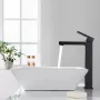 Arezzo design Cubefield egykaros magasított mosdócsaptelep, matt fekete AR-4402B