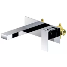   Arezzo design Cubefield szögletes fali mosdócsaptelep, fényes króm AR-4403CR