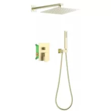   Arezzo design Cubefield falsík alatti zuhanycsaptelep szett, szálcsiszolt arany AR-4405G