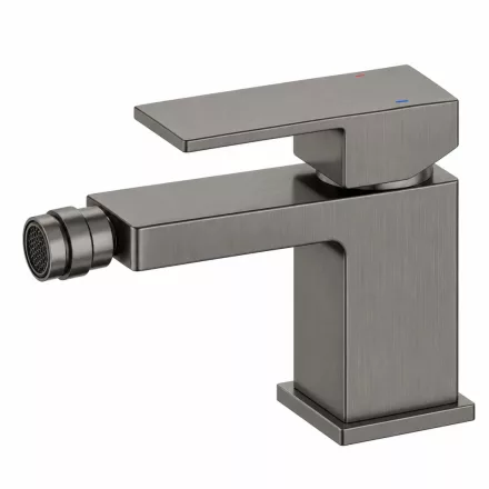 Arezzo design Cubefield bidé csaptelep, gun metal kivitelben
