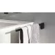 Arezzo design Noro 1 ágú törölközőtartó, matt fekete AR-5013344 KIFUTÓ
