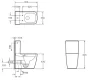 Arezzo design Montana perem nélküli monoblokk WC tartállyal AR-502R