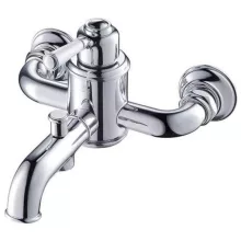   Arezzo design Oldfield kádcsaptelep fehér fogantyúval, króm AR-51020