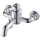 Arezzo design Oldfield kádcsaptelep fehér fogantyúval, króm AR-51020