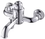 Arezzo design Oldfield kádcsaptelep fehér fogantyúval, króm AR-51020