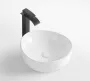 Arezzo design Omaha porcelán 40x40 cm mosdótál, fényes fehér AR-596