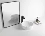 Arezzo design Omaha porcelán 40x40 cm mosdótál, fényes fehér AR-596