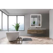   Arezzo design LED okos tükör 60x70 cm beépített óraval és hőmérővel, párátlanító funkcióval AR-6070